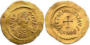 1 Tremisse Impero bizantino (330-1453) Oro Maurizio Tiberio (539-602)