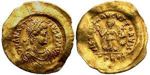1 Tremissis Byzantinisches Reich (330-1453) Gold Anastasios I (430-518)