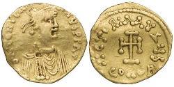 1 Tremissis  Byzantine Empire (330-1453) Gold Constans II (630-668)