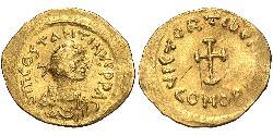 1 Tremissis  Byzantine Empire (330-1453) Gold Tiberius II (535-582)