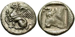 1 Triobol Grecia antica (1100BC-330) Argento 