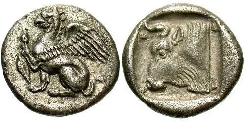 1 Triobol Grecia antica (1100BC-330) Argento 