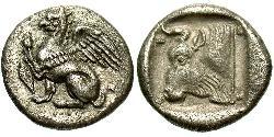 1 Triobol Antigua Grecia (1100BC-330) Plata 