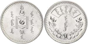 1 Tugrik Mongolei Silber 