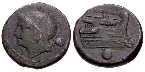 1 Uncia Repubblica romana (509BC-27BC) Bronzo 