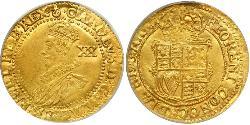 1 Unite Königreich England (927-1649,1660-1707) Gold Karl I (1600-1649)
