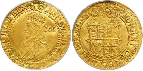 1 Unite Reino de Inglaterra (927-1649,1660-1707) Oro Carlos I (1600-1649)