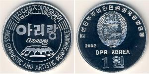 1 Won Corea del Nord Alluminio 
