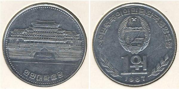 1 Won Corea del Nord Alluminio 