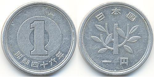 1 Yen Japan Aluminium 