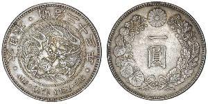 1 Yen Empire du Japon (1868-1947) Argent Meiji the Great (1852 - 1912)