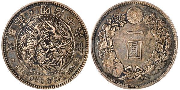 1 Yen Empire du Japon (1868-1947) Argent Meiji the Great (1852 - 1912)