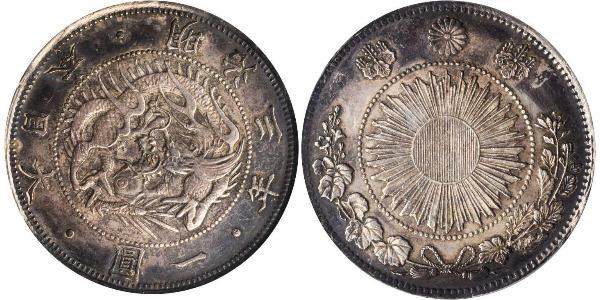 1 Yen Empire du Japon (1868-1947) Argent Meiji the Great (1852 - 1912)