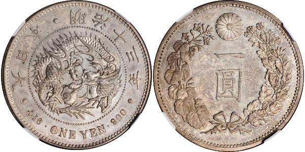 1 Yen Empire du Japon (1868-1947) Argent Meiji the Great (1852 - 1912)