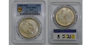 1 Yen Impero giapponese (1868-1947) Argento Meiji the Great (1852 - 1912)