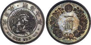 1 Yen Impero giapponese (1868-1947) Argento Meiji the Great (1852 - 1912)