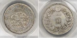 1 Yen Impero giapponese (1868-1947) Argento Meiji the Great (1852 - 1912)