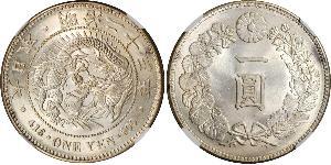1 Yen Impero giapponese (1868-1947) Argento Meiji the Great (1852 - 1912)