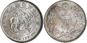 1 Yen Impero giapponese (1868-1947) Argento Meiji the Great (1852 - 1912)