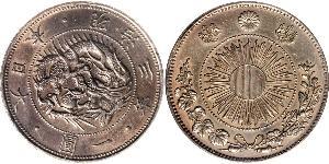 1 Yen Impero giapponese (1868-1947) Argento Meiji the Great (1852 - 1912)