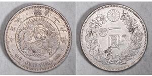 1 Yen Impero giapponese (1868-1947) Argento Meiji the Great (1852 - 1912)