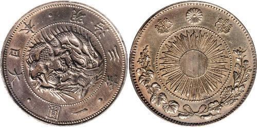 1 Yen Impero giapponese (1868-1947) Argento Meiji the Great (1852 - 1912)