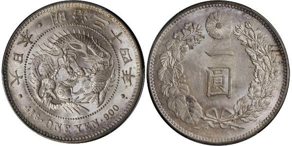 1 Yen Impero giapponese (1868-1947) Argento Meiji the Great (1852 - 1912)
