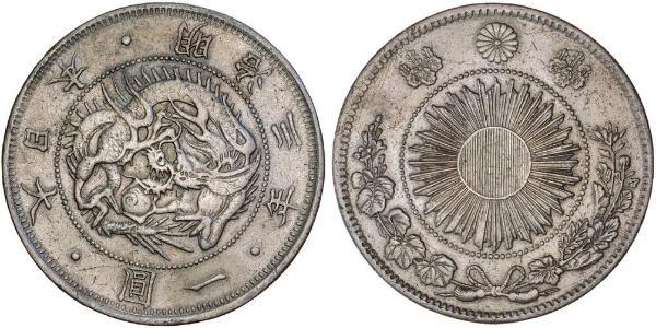 1 Yen Impero giapponese (1868-1947) Argento Meiji the Great (1852 - 1912)