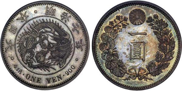 1 Yen Impero giapponese (1868-1947) Argento Meiji the Great (1852 - 1912)