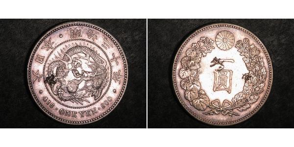 1 Yen Impero giapponese (1868-1947) Argento Meiji the Great (1852 - 1912)