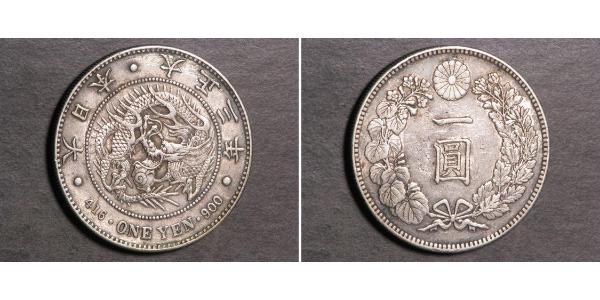 1 Yen Impero giapponese (1868-1947) Argento Meiji the Great (1852 - 1912)
