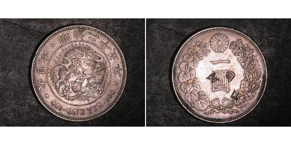 1 Yen Impero giapponese (1868-1947) Argento Meiji the Great (1852 - 1912)