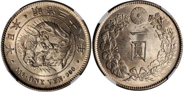 1 Yen Impero giapponese (1868-1947) Argento Meiji the Great (1852 - 1912)