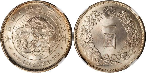 1 Yen Impero giapponese (1868-1947) Argento Meiji the Great (1852 - 1912)