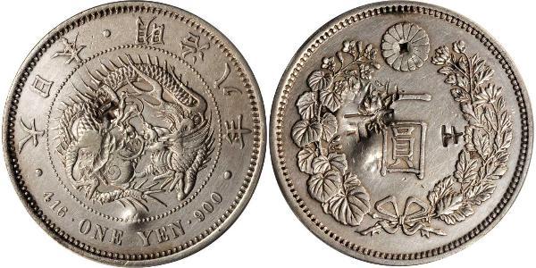 1 Yen Impero giapponese (1868-1947) Argento Meiji the Great (1852 - 1912)