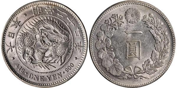 1 Yen Impero giapponese (1868-1947) Argento Meiji the Great (1852 - 1912)