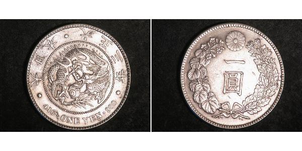 1 Yen Impero giapponese (1868-1947) Argento Meiji the Great (1852 - 1912)