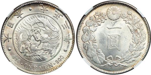 1 Yen Impero giapponese (1868-1947) Argento Meiji the Great (1852 - 1912)