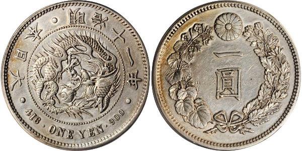 1 Yen Impero giapponese (1868-1947) Argento Meiji the Great (1852 - 1912)