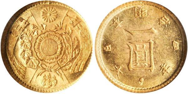 1 Yen Giappone / Impero giapponese (1868-1947) Oro Meiji the Great (1852 - 1912)