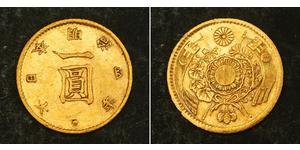 1 Yen Japón / Imperio del Japón (1868-1947) Oro Meiji the Great (1852 - 1912)