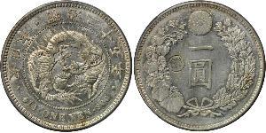 1 Yen Imperio del Japón (1868-1947) Plata Meiji the Great (1852 - 1912)