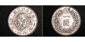 1 Yen Imperio del Japón (1868-1947) Plata Meiji the Great (1852 - 1912)