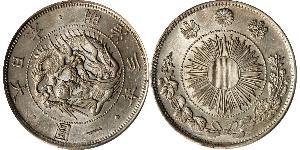 1 Yen Imperio del Japón (1868-1947) Plata Meiji the Great (1852 - 1912)