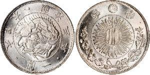 1 Yen Imperio del Japón (1868-1947) Plata Meiji the Great (1852 - 1912)