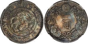 1 Yen Imperio del Japón (1868-1947) Plata Meiji the Great (1852 - 1912)