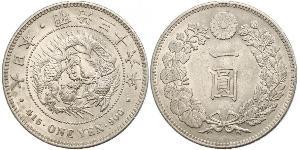 1 Yen Imperio del Japón (1868-1947) Plata Meiji the Great (1852 - 1912)