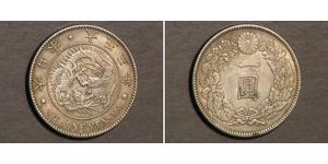 1 Yen Japanisches Kaiserreich (1868-1947) Silber Meiji the Great (1852 - 1912)