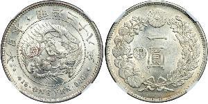 1 Yen Japanisches Kaiserreich (1868-1947) Silber Meiji the Great (1852 - 1912)