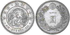 1 Yen Japanisches Kaiserreich (1868-1947) Silber Meiji the Great (1852 - 1912)